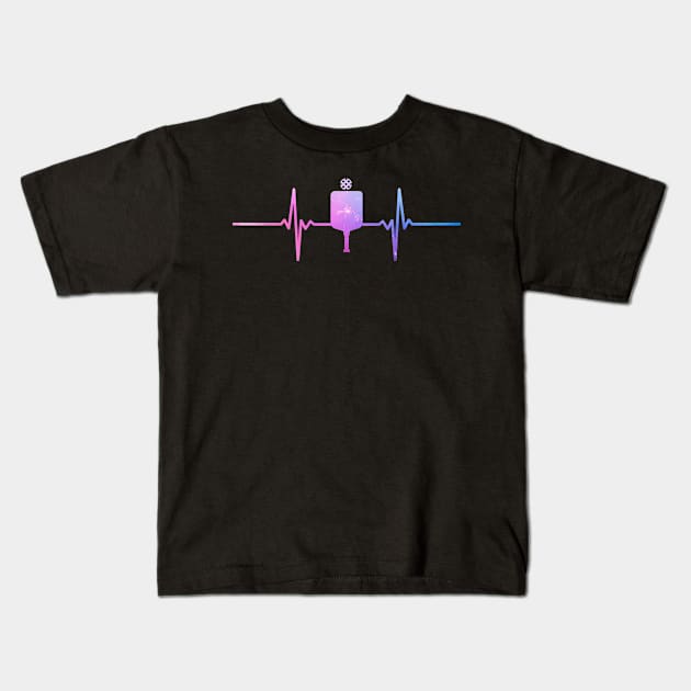 pickleball Kids T-Shirt by ris_kiefendi